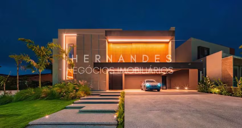 Residência nova em alphaville  casa de luxo com 4 suítes e elevador  rua sem saída  projeto leonice alves  845,87 m²