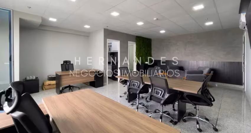 Sala comercial mobiliada em alphaville para locação alpha green business towers com manobrista gratis