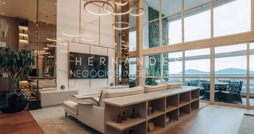 Apartamento de luxo no green valley alphaville - 4 suítes, mobiliado, vista para o lago e 4 vagas de garagem!