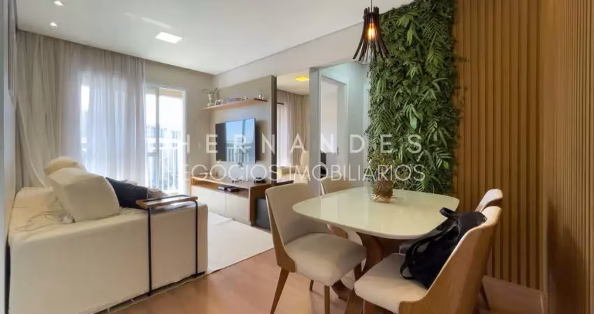 Apartamento impecável totalmente mobiliado na vila boa vista, barueri-sp: 2 quartos, 1 suíte, 2 salas, 2 banheiros, 1 vaga, 60m².
