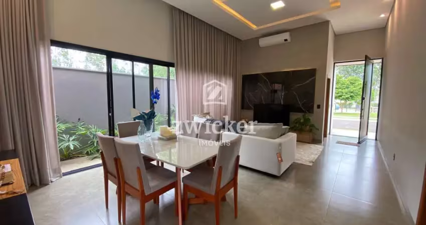 Casa térrea com 3 suítes no residencial vila de leon 2