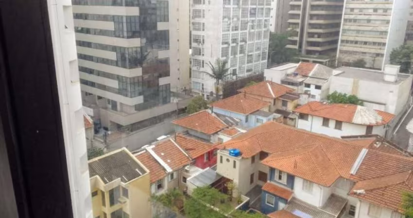 Cj comercial na região da Paulista, com 1 sala, 2 banheiros, ar cond.,1 vaga. Próximo metrô Paulista