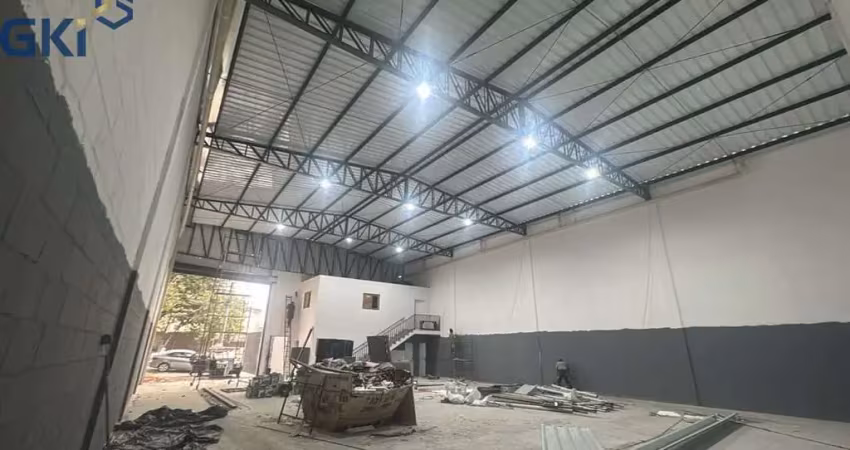 Galpão comercial 350m² para locação, banheiros, 4 vagas para carro na frente na vila california - sp