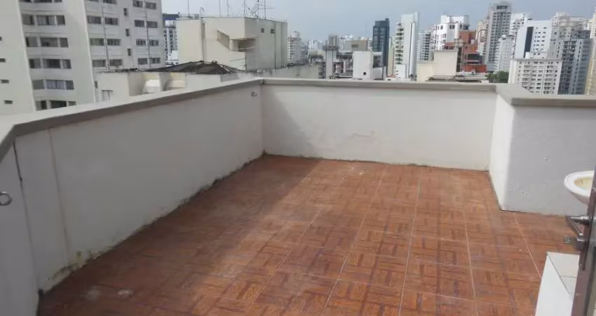 Campo belo, cobertura duplex com 2 dormitórios, 2 banheiros, terraço e muita privacidade