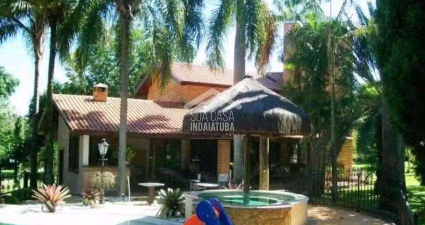 Chácara com 5 suítes e piscina em condomínio em indaiatuba