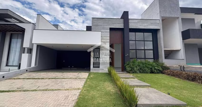 Casa nova com 350m de terreno, 3 suítes e piscina - Condomínio Maria José