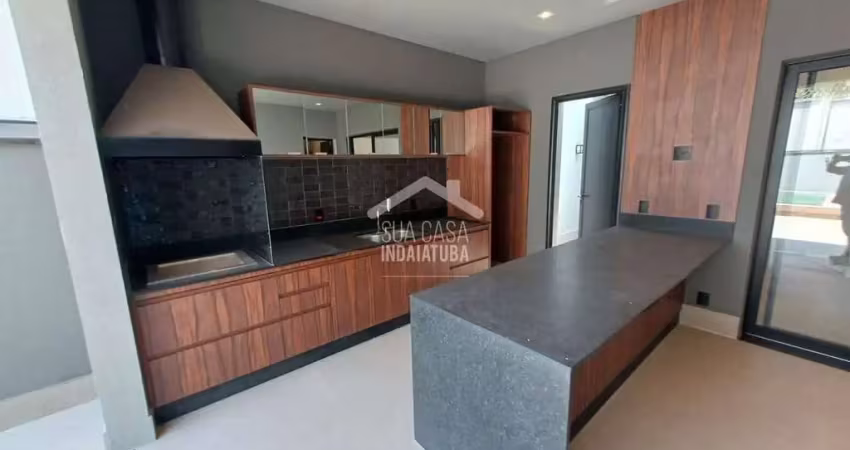 Casa nova com 3 suítes, escritorio e piscina em condomínio fechado