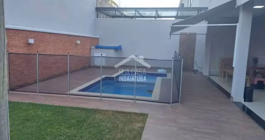 Sobrado com 4 suítes e piscina aquecida no condomínio panorama residência - indaiatuba/sp