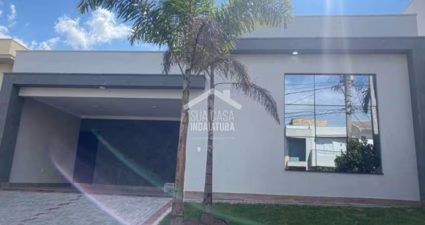 Linda casa térrea com piscina no condomínio Jardim Maringá - Indaiatuba/SP