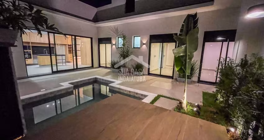Linda casa nova a venda Condomínio com piscina e 3 suítes
