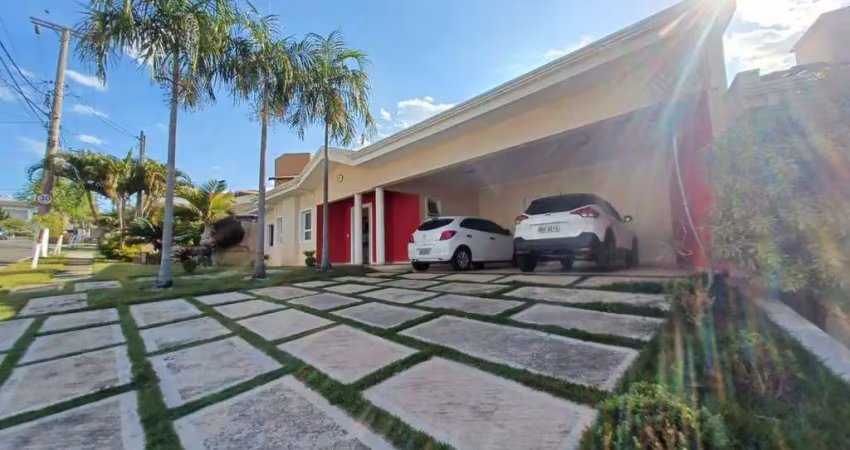 Casa térrea com 4 suítes, escritórios e uma linda área de lazer no residencial villa suíça - indaiatuba