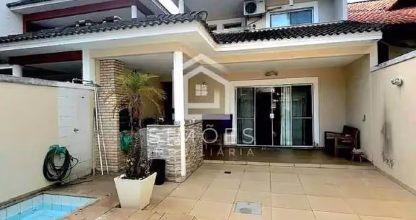 Casa em condomínio para venda em rio de janeiro, freguesia (jacarepaguá), 4 dormitórios, 3 suítes, 5 banheiros, 2 vagas
