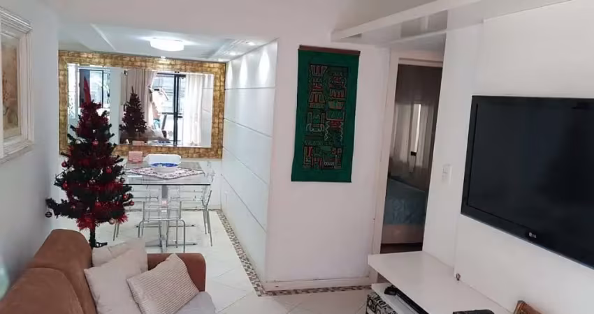 Apartamento mobiliado na quadra do mar com 01 suíte mais 01 dormitório 60m da praia
