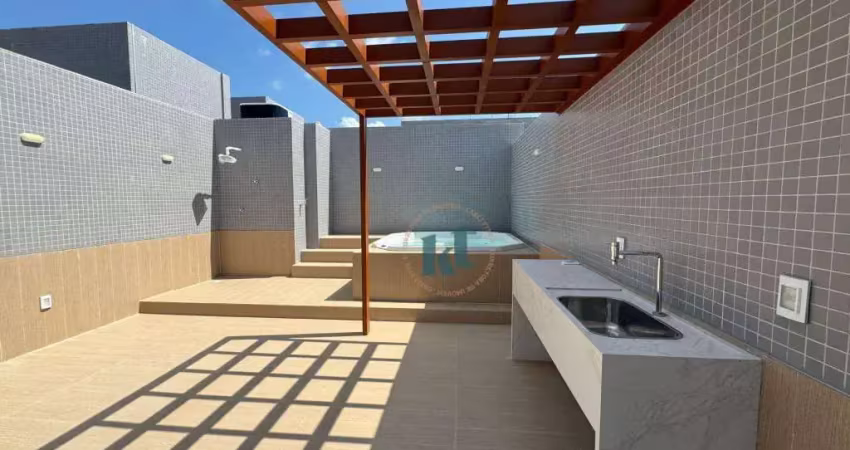 Cobertura com 2 dormitórios à venda, 98 m² por R$ 1.400.000 - Cabo Branco - João Pessoa/PB