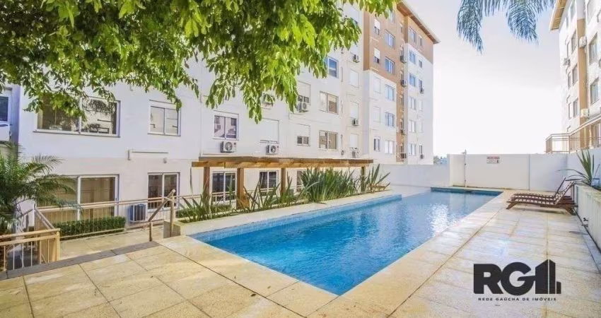 Apartamento no Urbano Menino Deus de 1 dormitório vaga e pátio