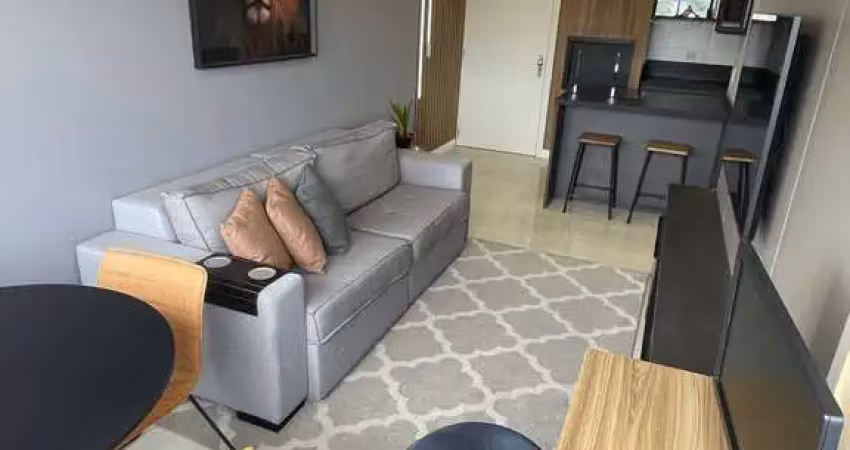 Apartamento de 1 dormitório 43,21 m², garagem, 100% mobiliado
