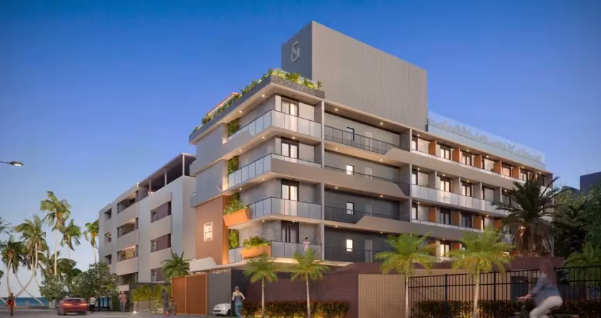 Ref: la068 - lançamento, flat à venda, joão pessoa, cabo branco, 1 quarto