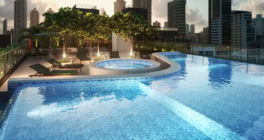 REF: LA018 - Lançamento, Flat à Venda, Cabo Branco, studio, 1 e 2 quartos
