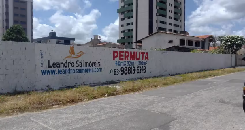 Ref: ter002 - área para permuta, joão pessoa, bairro dos estados, 40mx32m