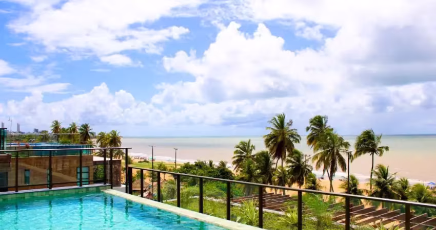 Ref: ap045 - flat à venda, joão pessoa, cabo branco, 1 e 2 quartos, beira mar