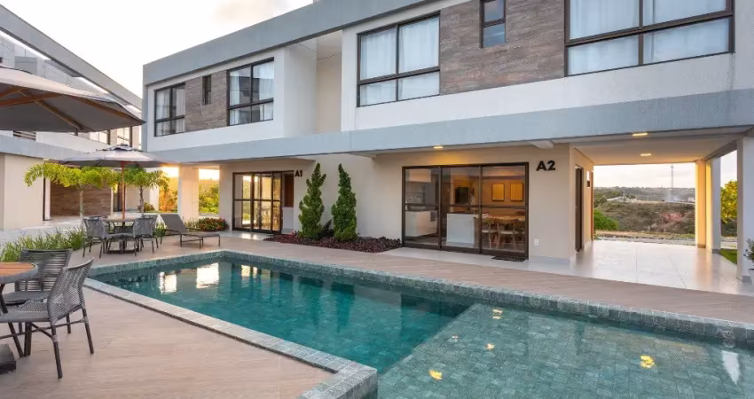 Ref: ca022 - casa à venda, condomínio fechado, conde, tabatinga, 3 quartos