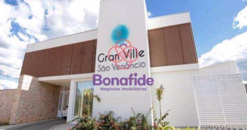 Terreno à VENDA no condomínio GRAN VILLE SÃO VENÂNCIO I, localizado na cidade de Itupeva/SP.