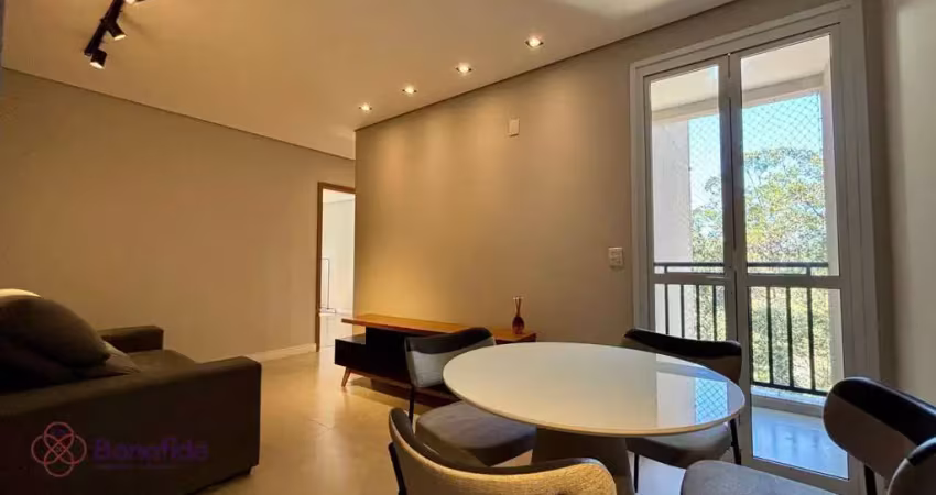Apartamento mobiliado com 2 dormitórios para alugar, 54 m² por r$ 3.540/mês - vila progresso - jundiaí/sp