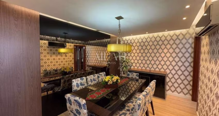 Apartamento semimobiliado (todos os móveis e eletrodomésticos ficam conforme as fotos), 3 dormitórios no bairro Nossa Sra de Lourdes