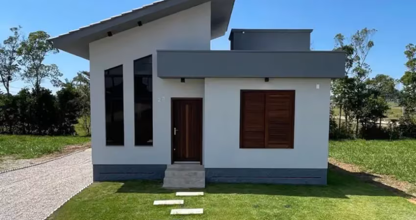 Casa pronta e disponível a venda - possibilidade de financiamento mcmv,  localizada na sanga funda - içara/sc