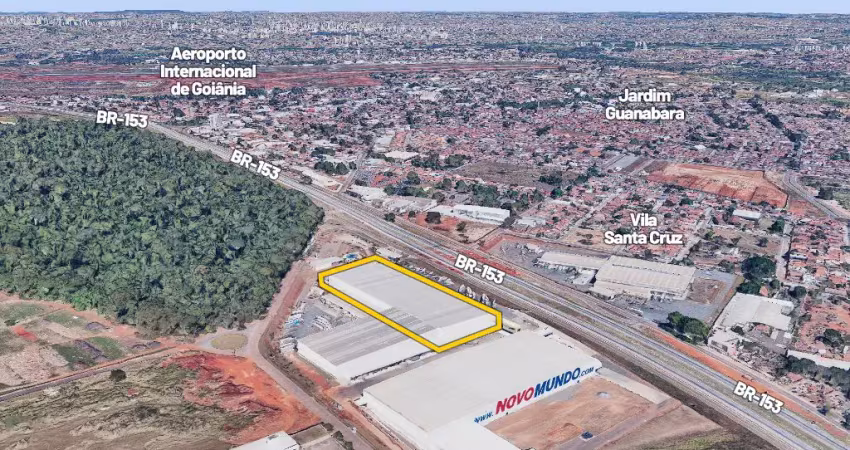 Imóvel  galpão completo com docas para aluguel possui 6000 m², no jardim guanabara em frente br-153, goiânia go.