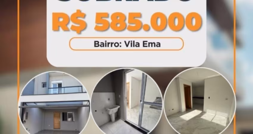 LINDO SOBRADO 85M² 3 DORM 1 SUÍTE VILA EMA
