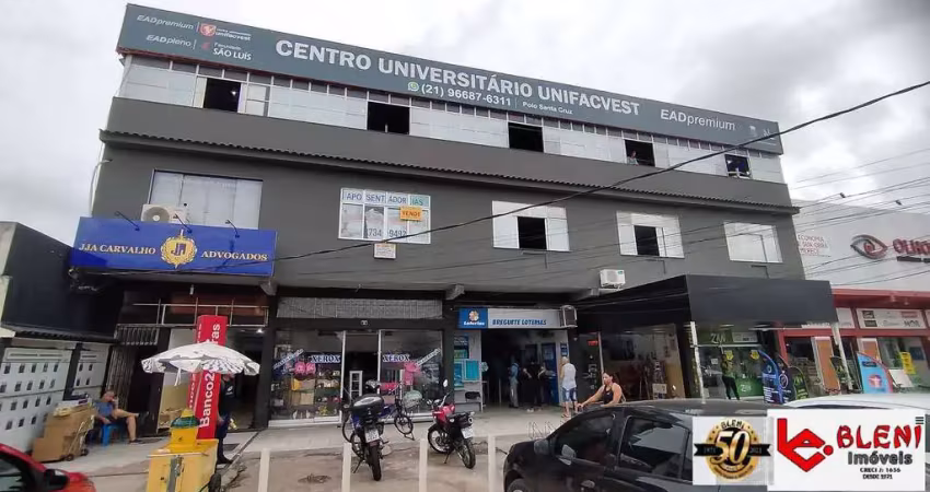 Sala com 35m² em galeria na areia branca - santa cruz-rj
