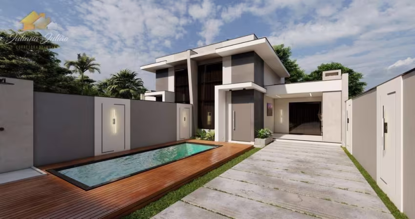 CASA LINEAR COM 3 QUARTOS SENDO 1 SUÍTE A VENDA NO BAIRRO RECREIO EM RIO DAS OSTRAS
