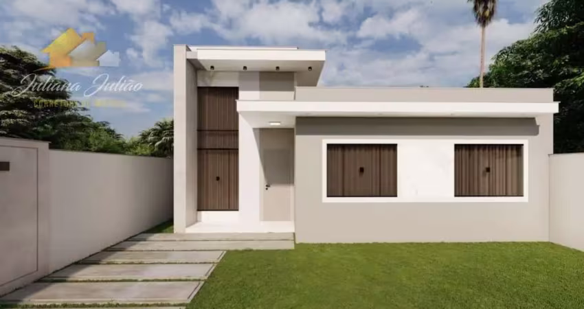 Casa linear à venda, com 3 quartos e quintal, na enseada das gaivotas, rio das ostras, rj