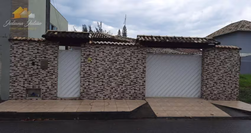 Casa linear com 3 quartos para locação, no jardim campomar, rio das ostras, rj