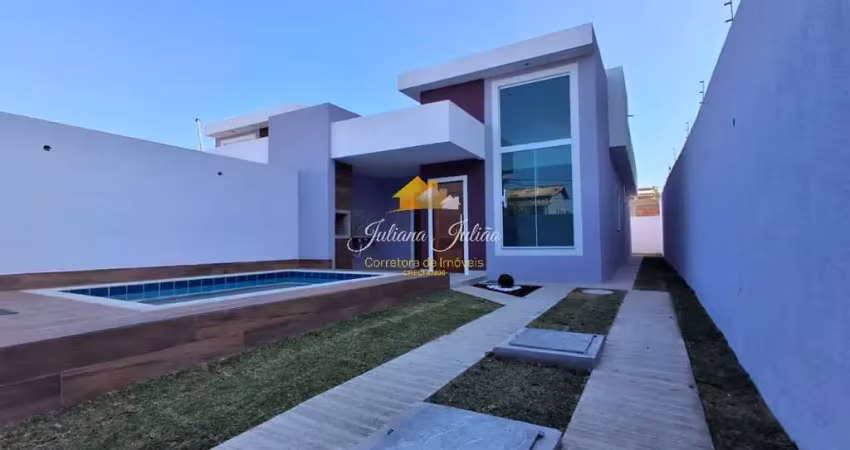Casa linear com 3 quartos sendo 1 suíte a venda no bairro village em rio das ostras rj