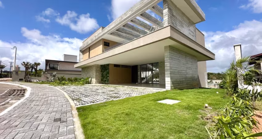 Nova! casa de alto padrão com piscina e gourmet – 4 suítes em condomínio buena vista