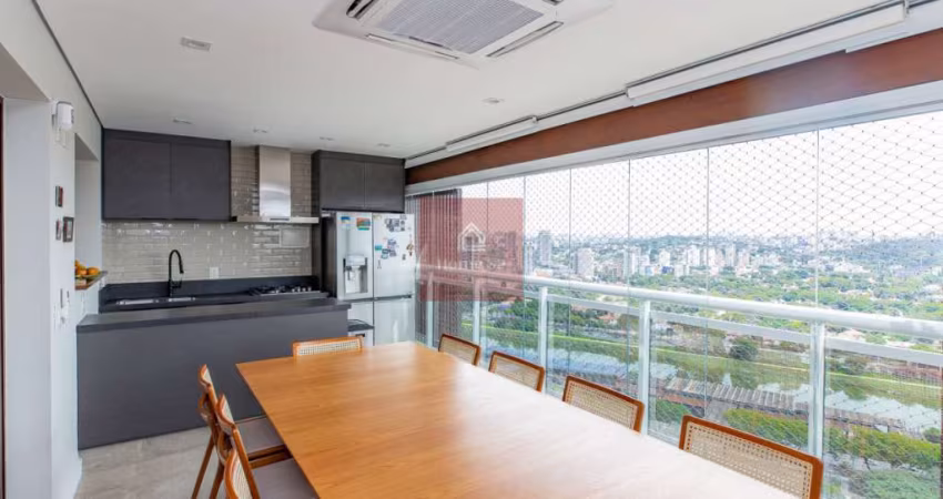 Cobertura espetacular no Retrato Pinheiros  - São 189m², 3 suítes, varanda gourmet, 3 vagas