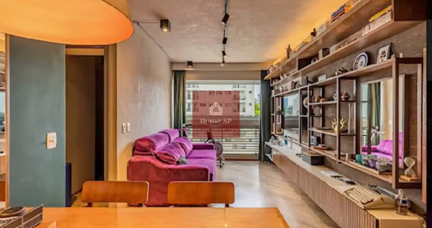 Apartamento para locação brooklin 58m 1suíte 1vaga de garagem predio novo todo mobiliado