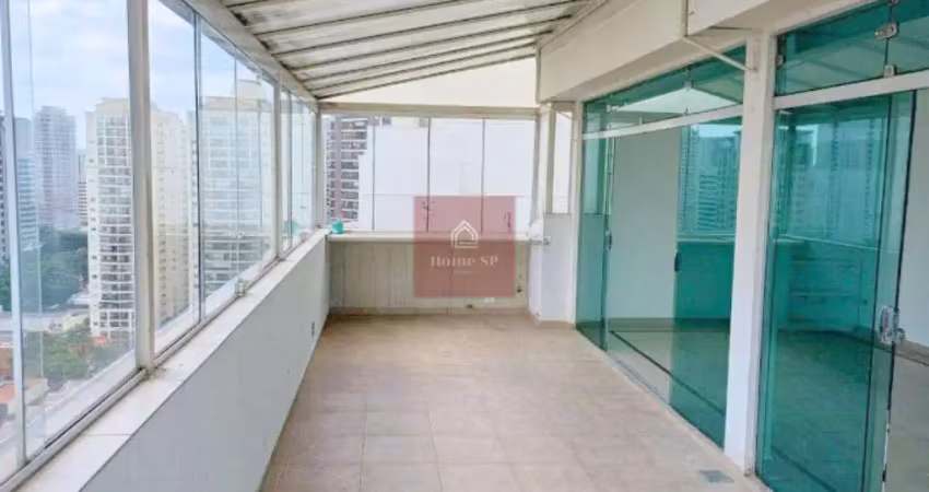 Cobertura à venda com 270m² , 3 dormitórios sendo 1 suíte com closet - moema/sp