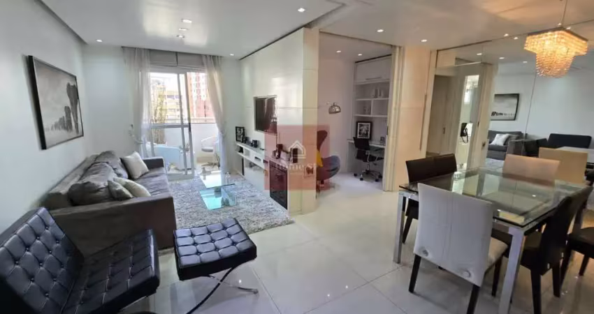 Belíssimo apartamento em moema pássaros c/ 79m², andar alto, 2 dormitório, sendo 1 suíte.