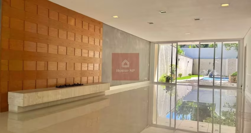 CASA EM CONDOMÍNIO FECHADO BROOKLIN - 425M² 4SUITES 4VAGAS DE GARAGEM COM PISCINA E CHURRASQUEIRA