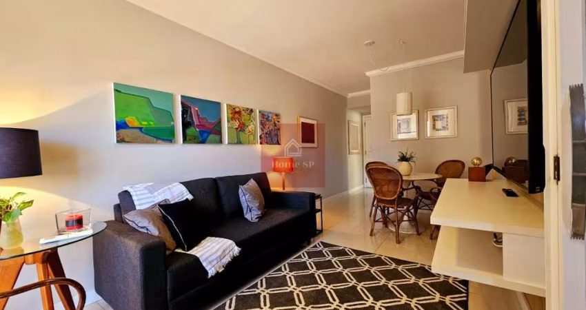 Mobiliado! Apartamento com 2 dormitórios, 1 suíte, 1 vaga e com 61m² - Moema