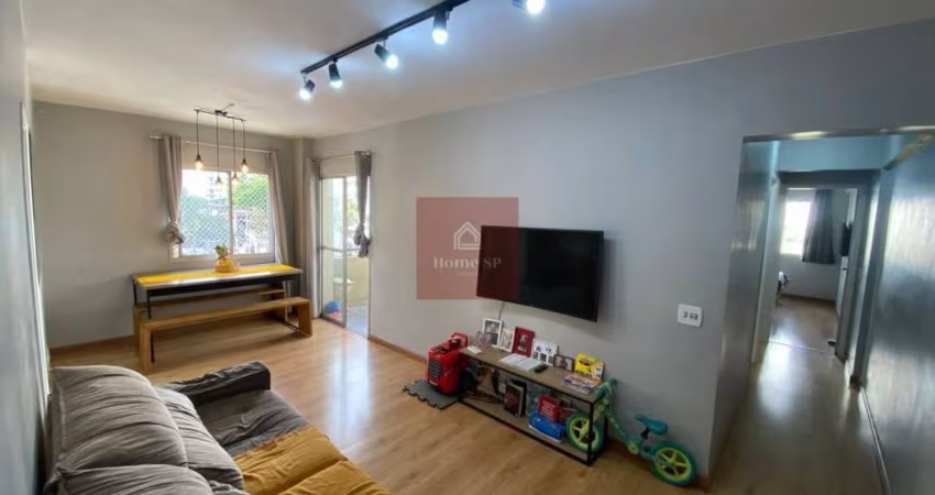 Apto no Brooklin com dois dormitórios 78 metros e sala com terraço