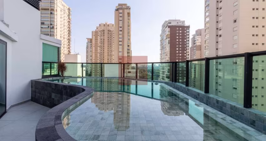 Magnífica cobertura duplex com projeto exclusivo e inovador em excelente localização no Campo Belo