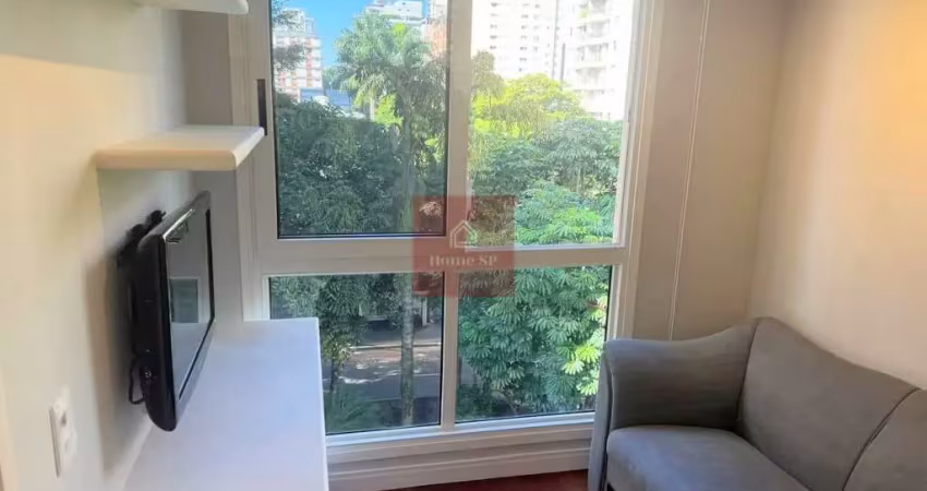Excelente apartamento com 32m², 1 dormitório, 1 vaga.