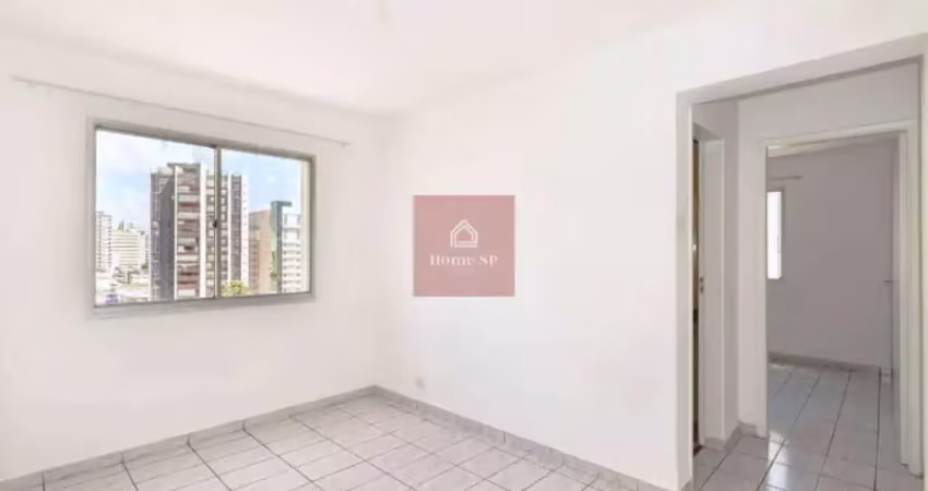Apartamento com 39,98m², andar alto, 1 dormitório, 1 vaga.