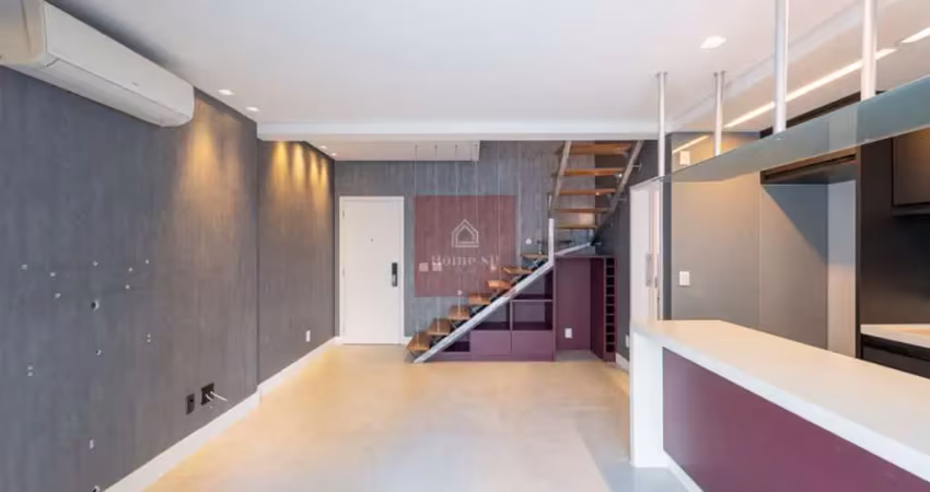 Apartamento  duplex com 1 suíte, 76m² e com 2 vagas - campo belo