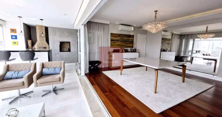Apartamento tipo para venda em brooklin com 4 quartos, sendo 3 suítes, 258m²