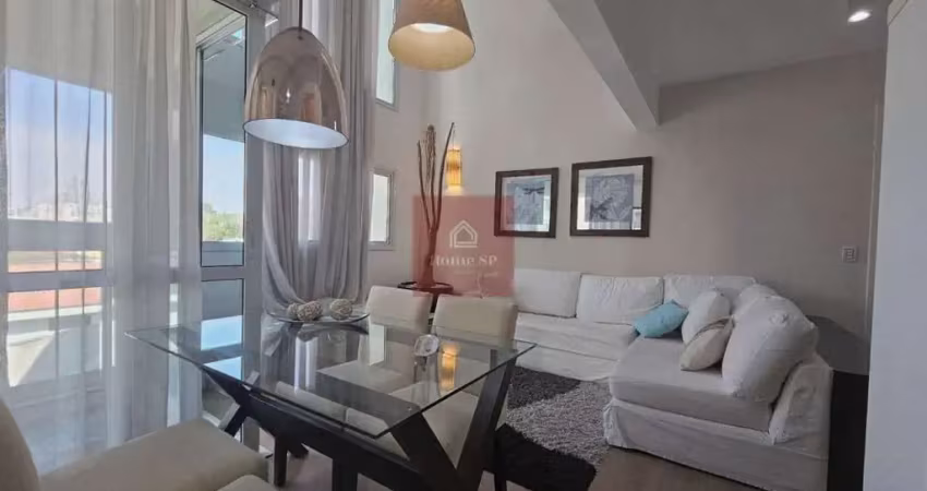 Mobiliado! apartamento duplex com 2 dormitórios, 2 vagas e com 60m² - moema
